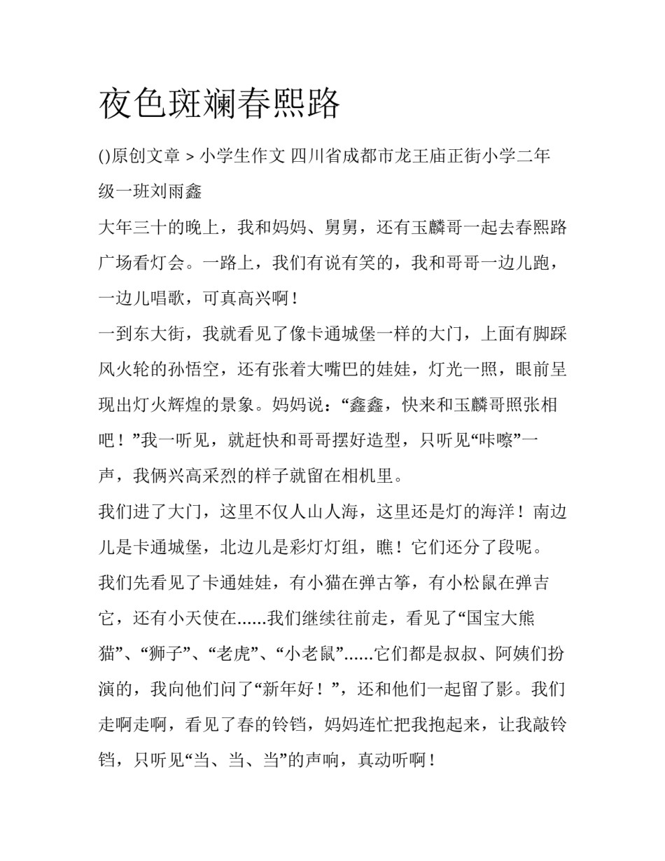 夜色斑斓春熙路_第1页