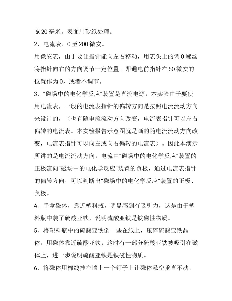 电化学反应实验报告_第2页
