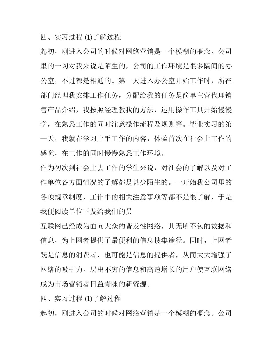 网络销售毕业实习报告_第2页