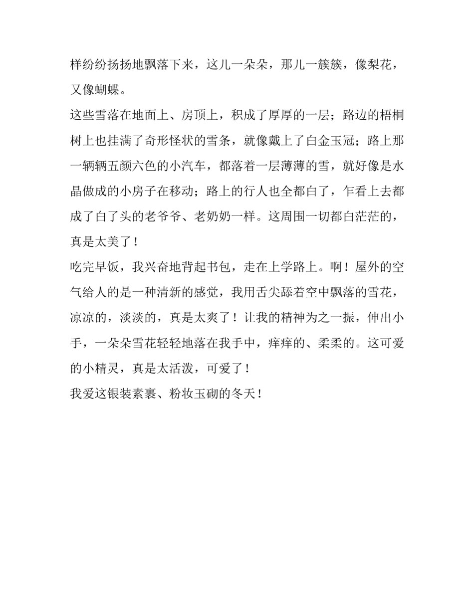 有关于描写冬天的小学生作文_第2页