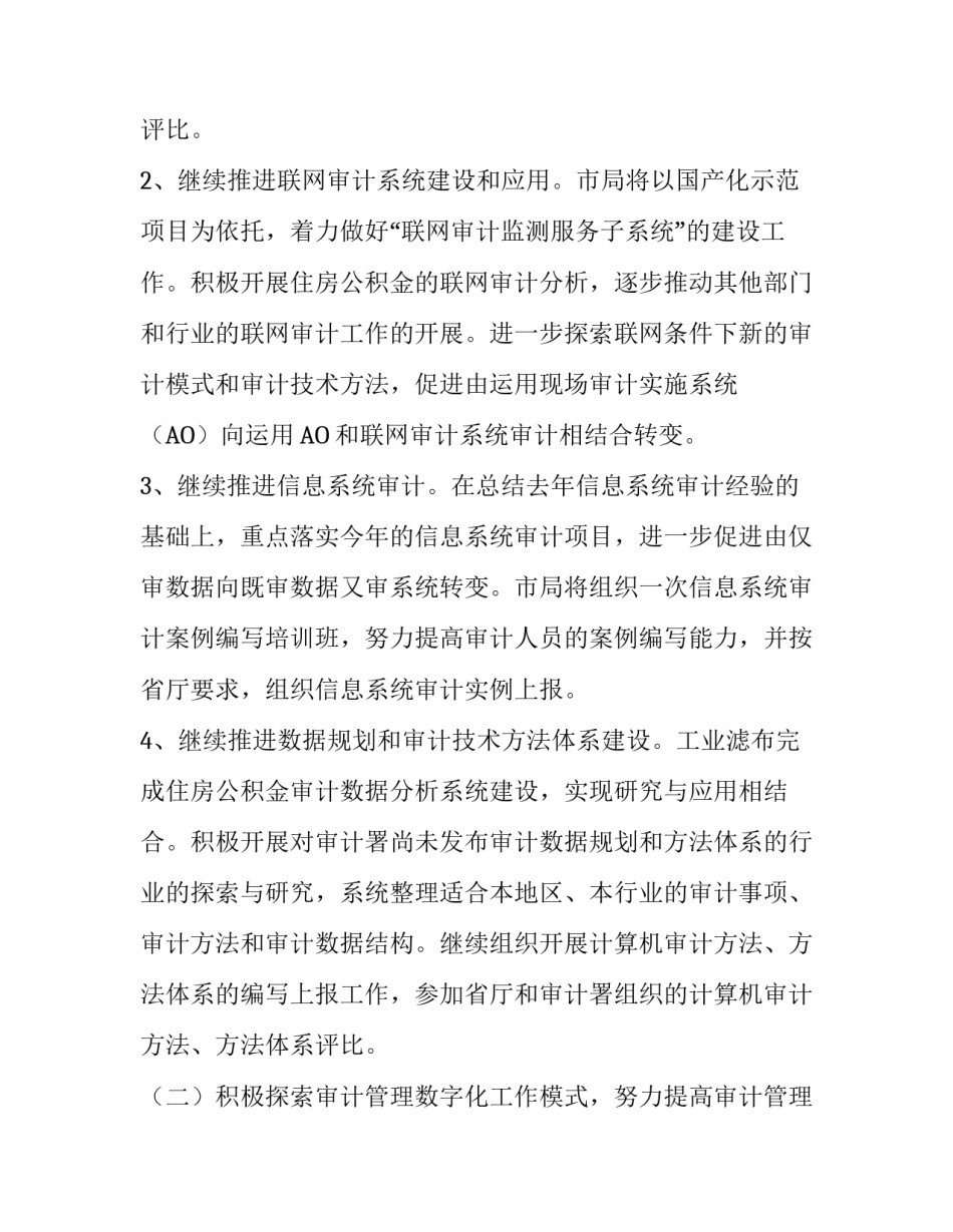 审计局审计信息化工作计划_第3页