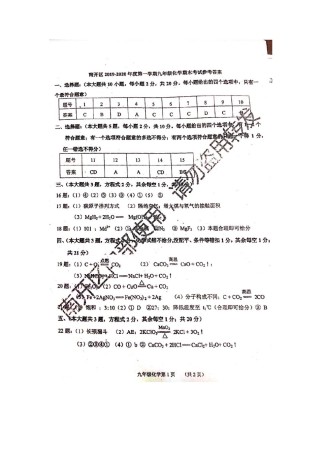 南开区2019-2020上学期期末初三化学试卷参考答案.pdf