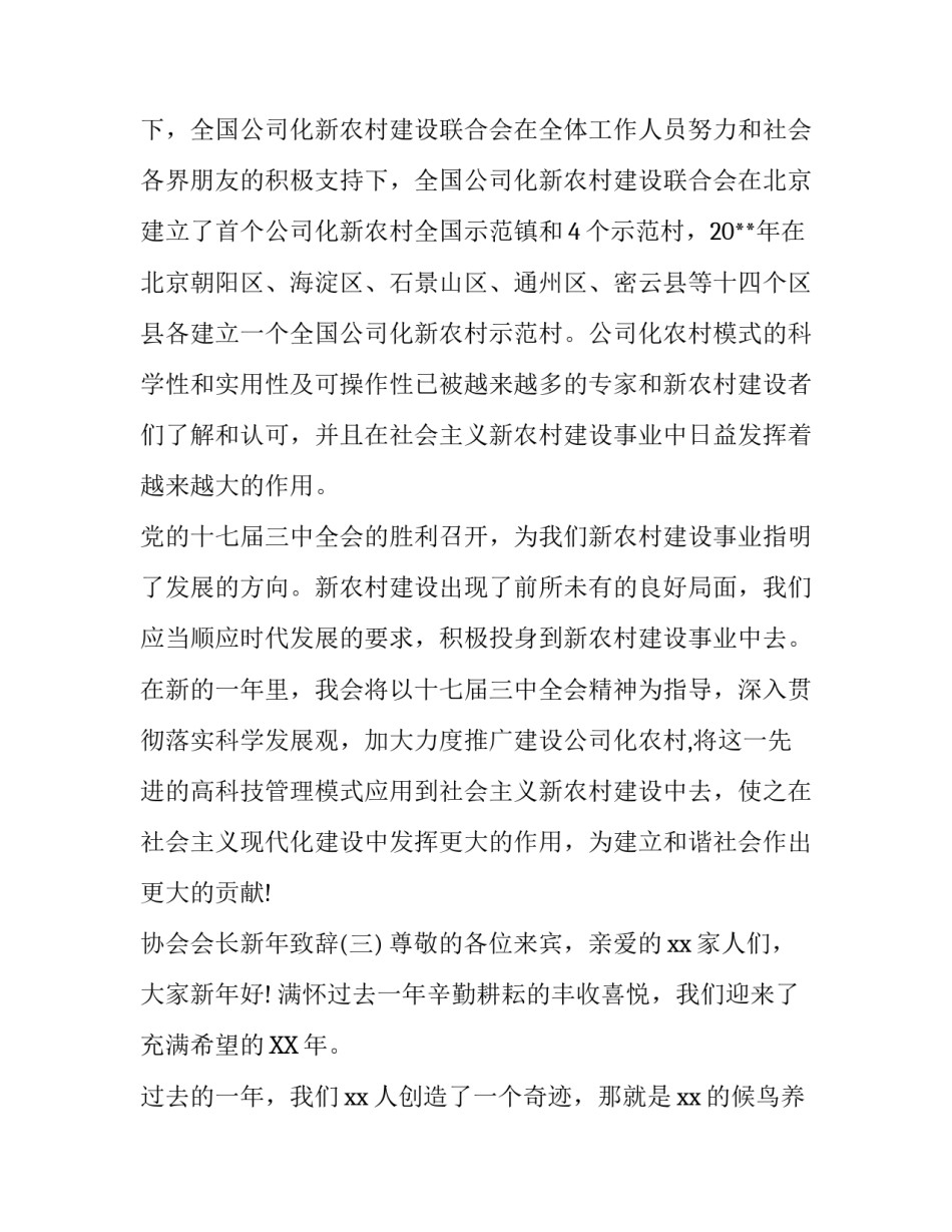 协会会长新年致辞_第3页