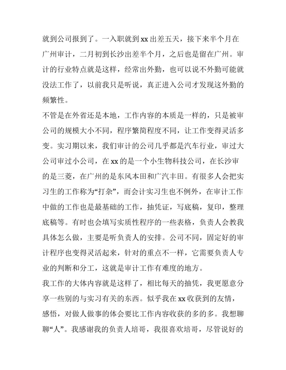 审计工作的实习报告_第3页