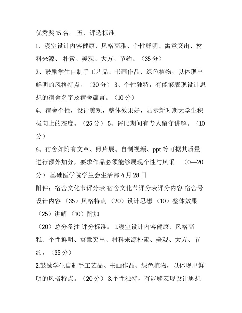 宿舍风采我家我秀活动计划书_第3页