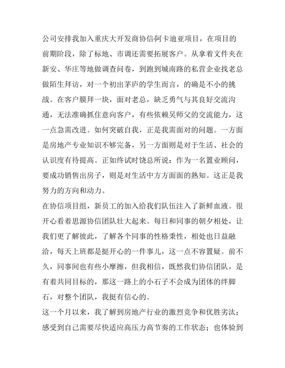 最新房地产公司员工年终总结 房地产公司年度工作总结及工作计划(四篇)_第2页
