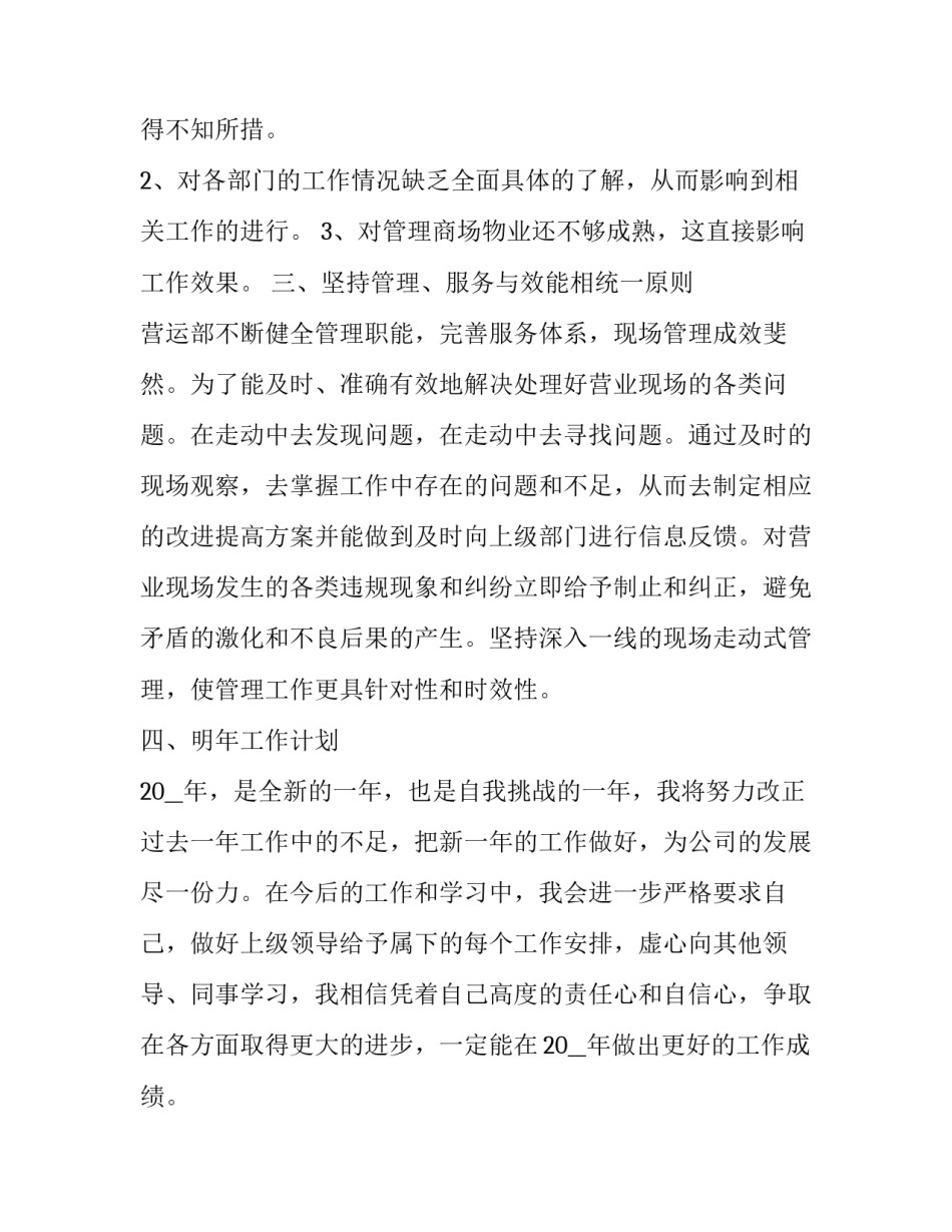 商场年终工作总结个人 商场年终工作总结计划(二十一篇)_第3页