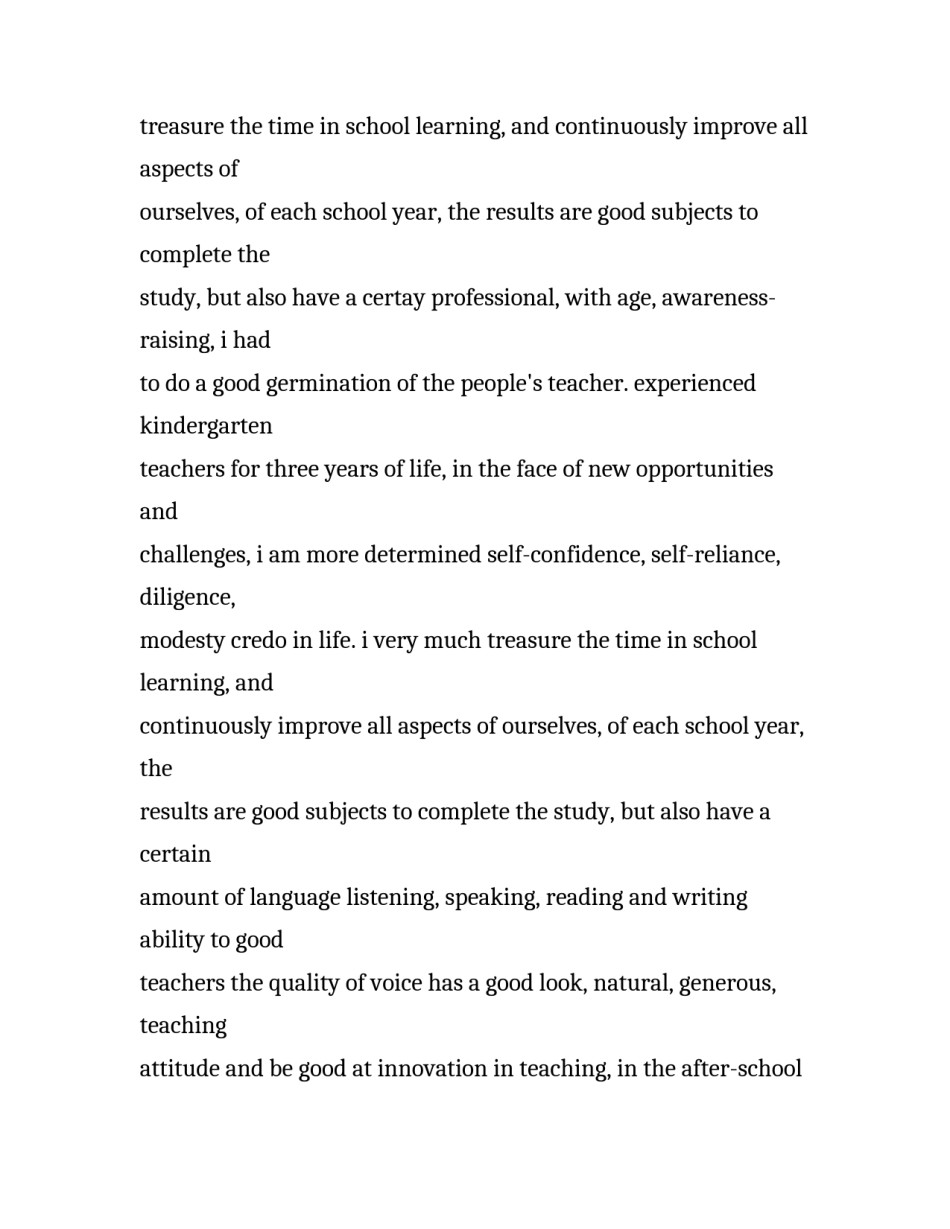 英文版幼师求职信范文_第2页