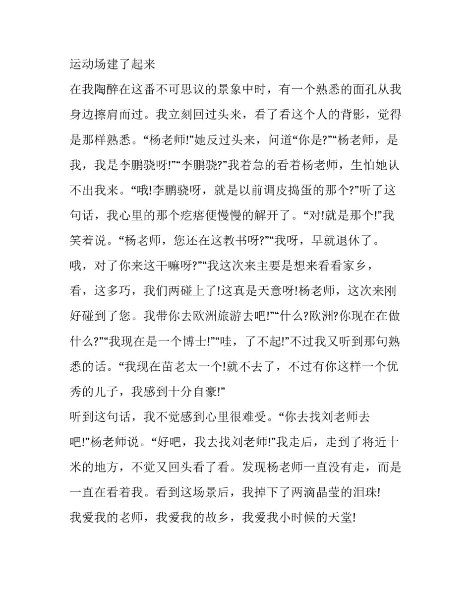 二十年后回故乡作文400字:二十年后回故乡_第2页