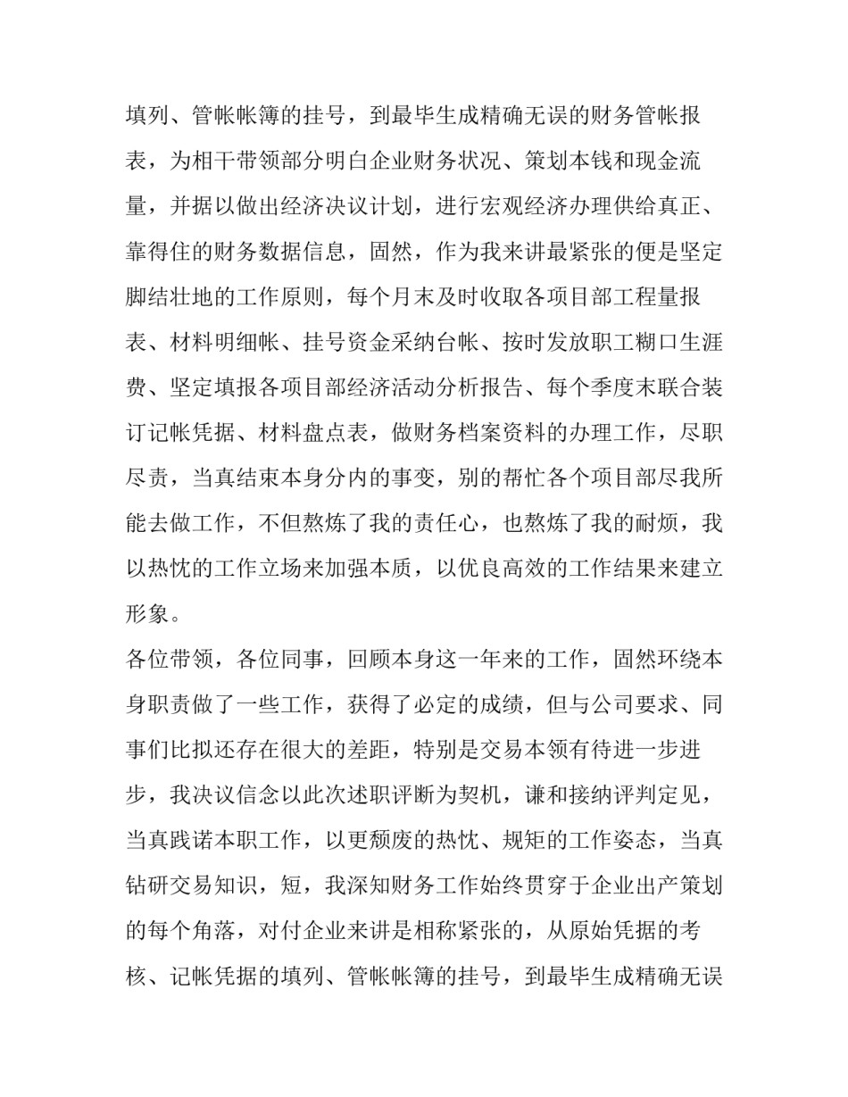 公司财务会计述职的报告_第2页