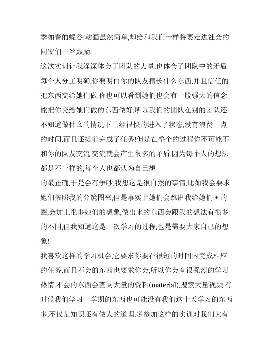 动画专业社会实践报告_第3页