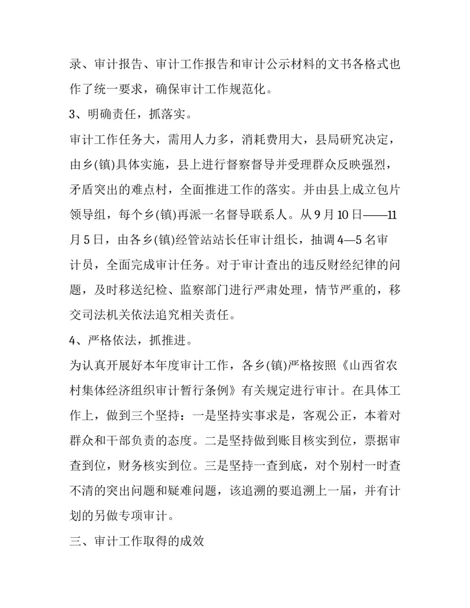 村级财务审计报告范文最新_第3页