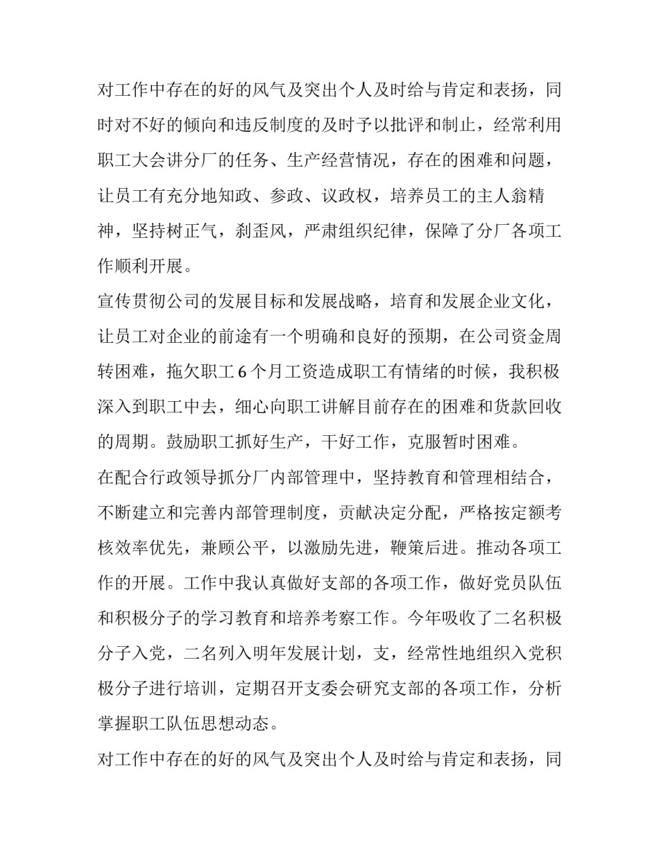 领导年终工作述职报告_第2页