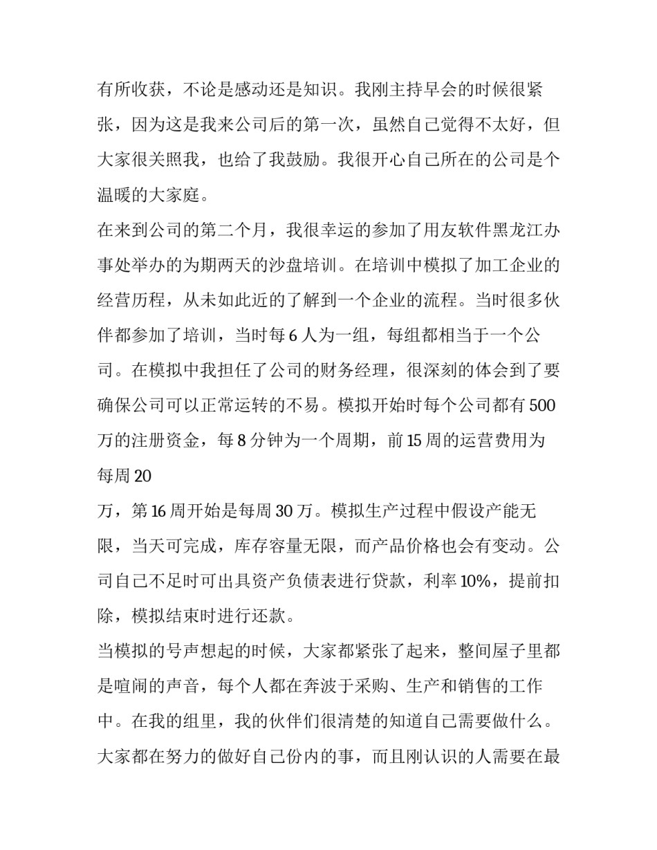 财务软件销售实习报告模板1500字_第3页