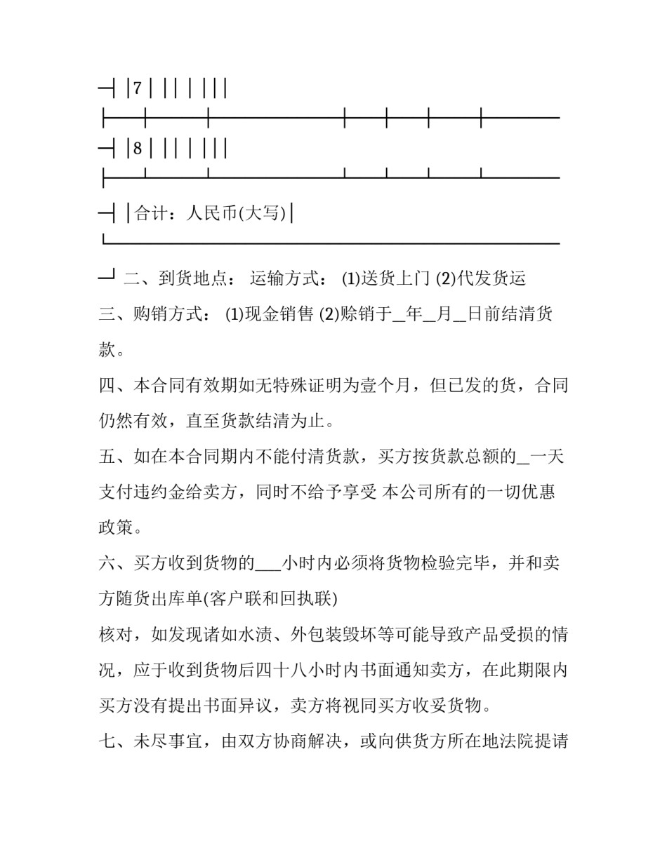 最新货物购销合同协议书(24篇)_第3页