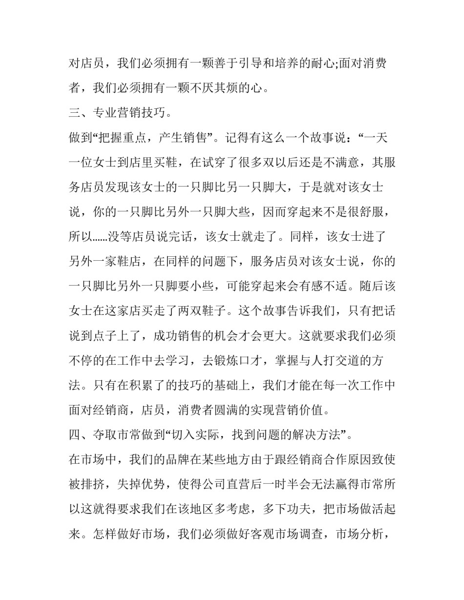 鞋市场营销计划书_第3页