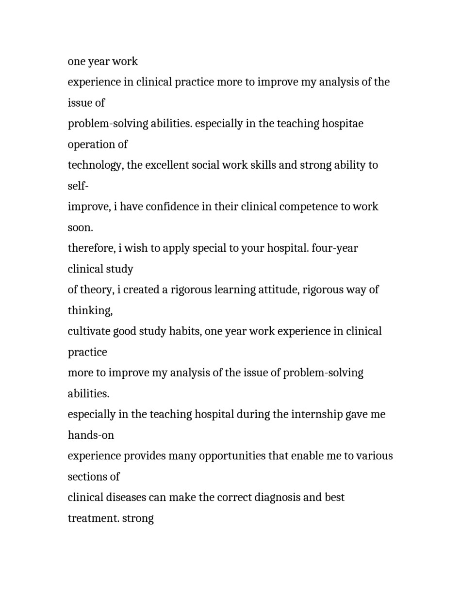 大学医学专业毕业生英文求职信范文_第2页