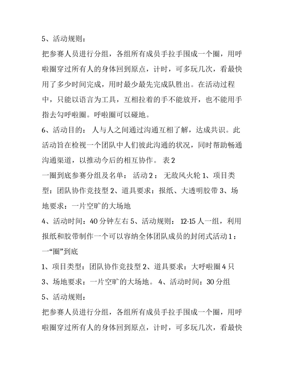 2023年员工活动策划书(15篇)_第2页