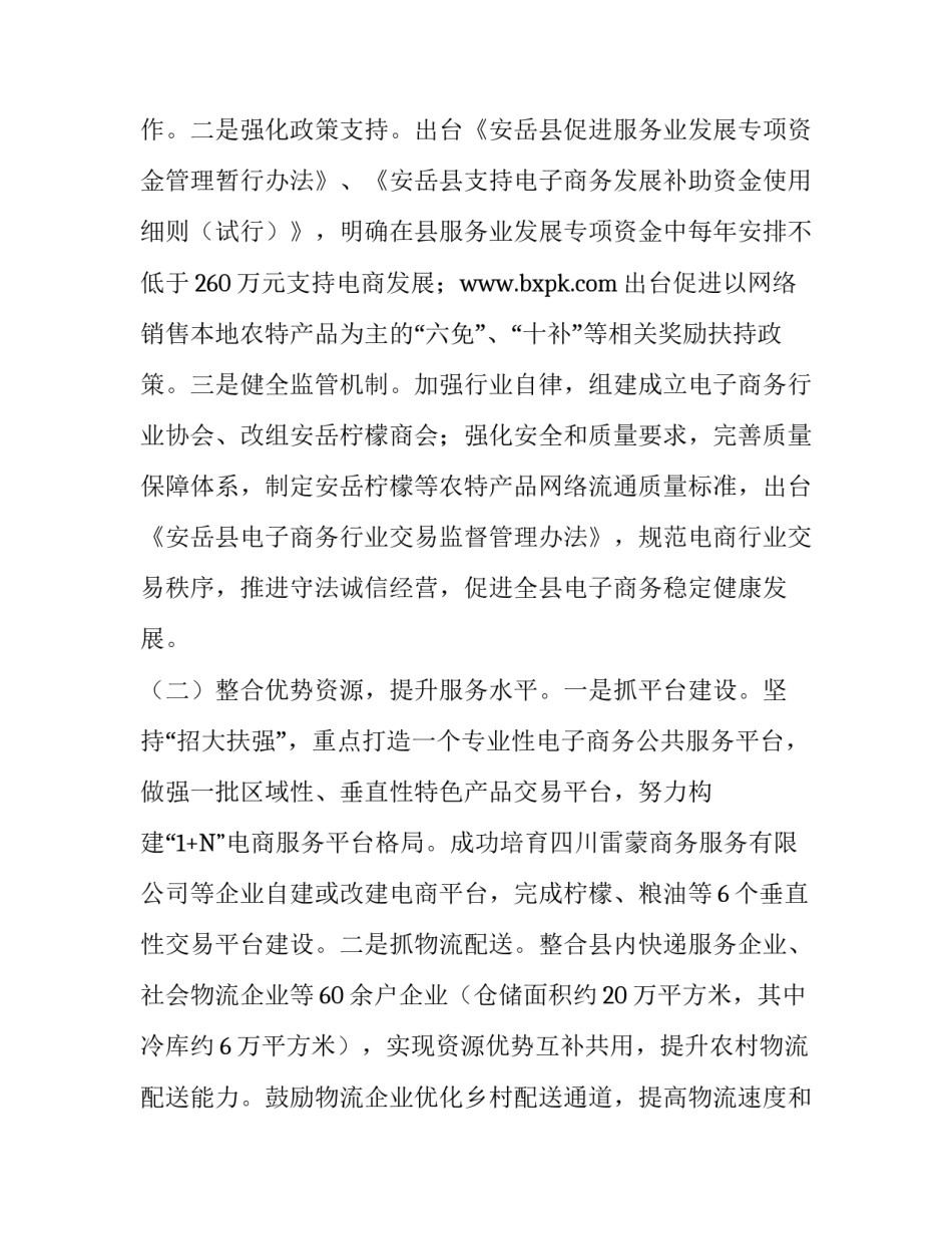 农村电子商务发展情况的调查报告范文_第3页