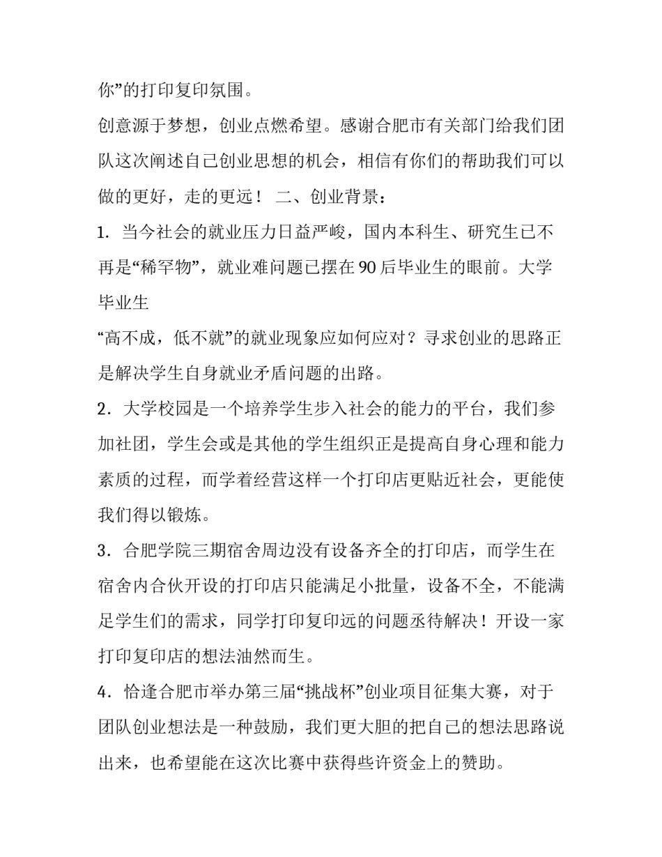 打印店创业计划书_第3页