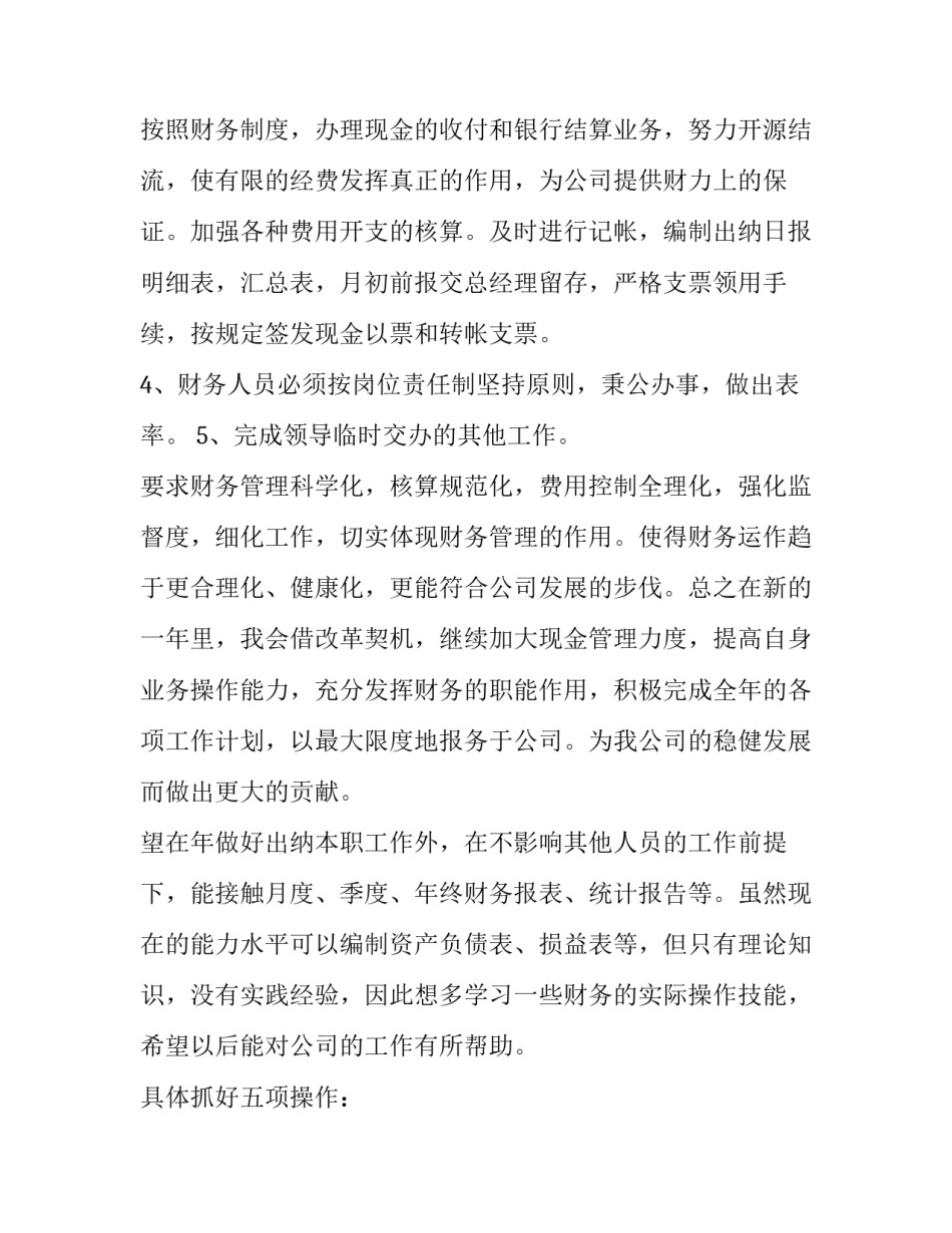 2023年年度财务工作计划(3篇)_第3页
