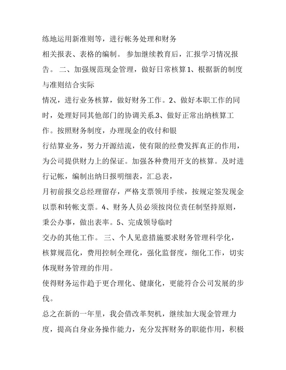 2023年出纳年度工作计划怎么写 出纳人员2023年工作计划(十四篇)_第2页