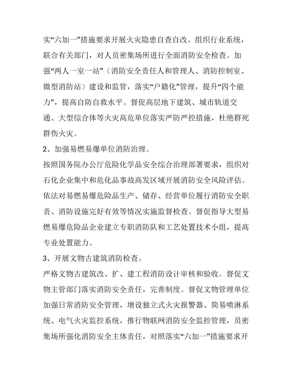 夏季消防安全检查工作方案范文_第2页