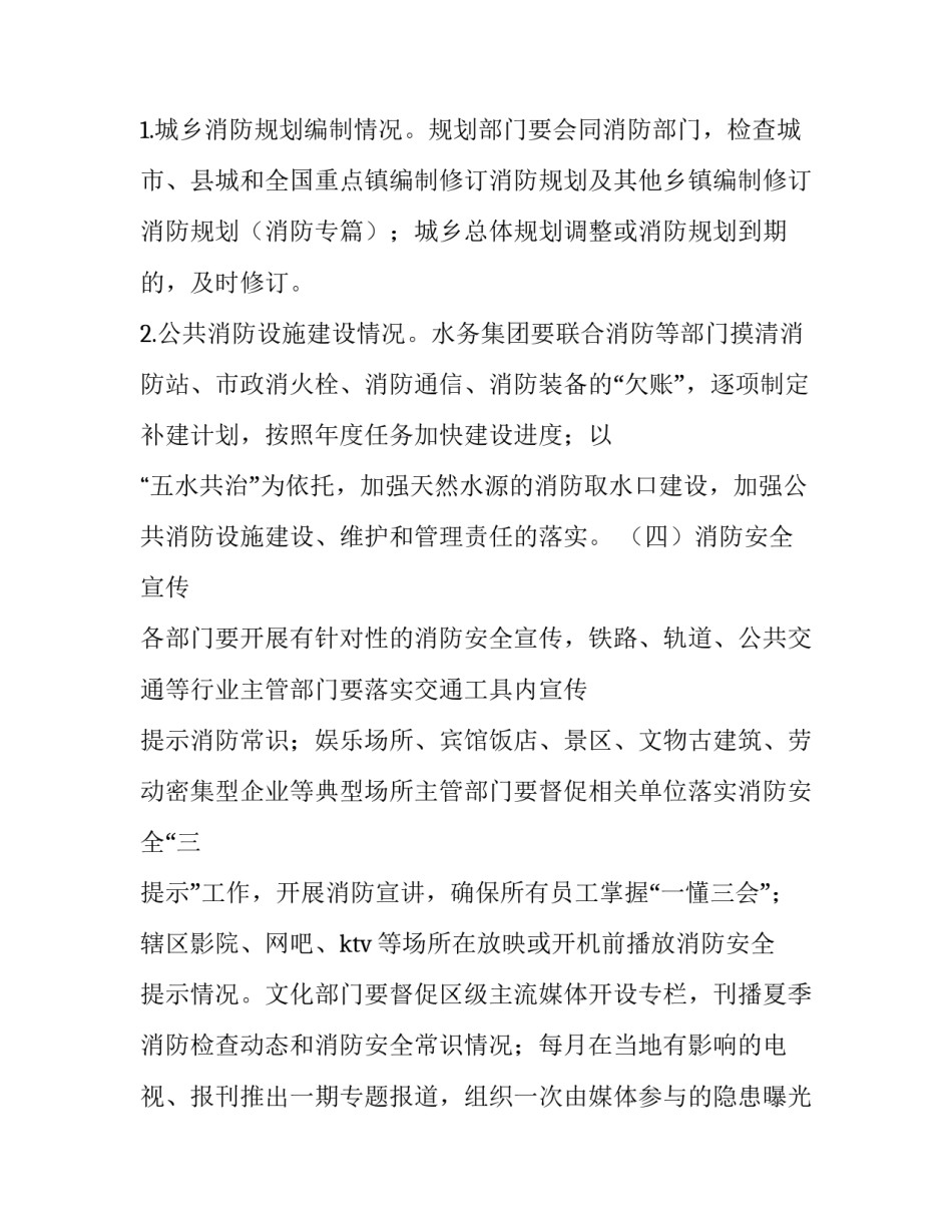 全区夏季消防检查的工作方案_第3页