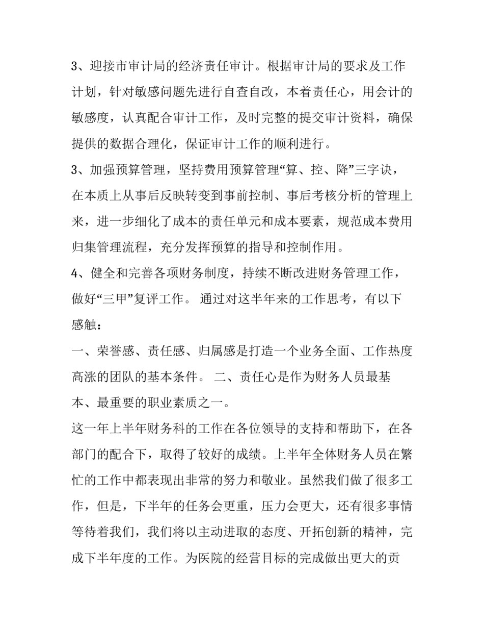 年度财务工作计划模版 年度财务工作计划(七篇)_第2页