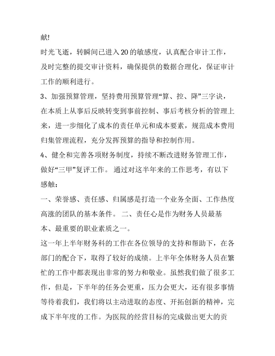 年度财务工作计划模版 年度财务工作计划(七篇)_第3页