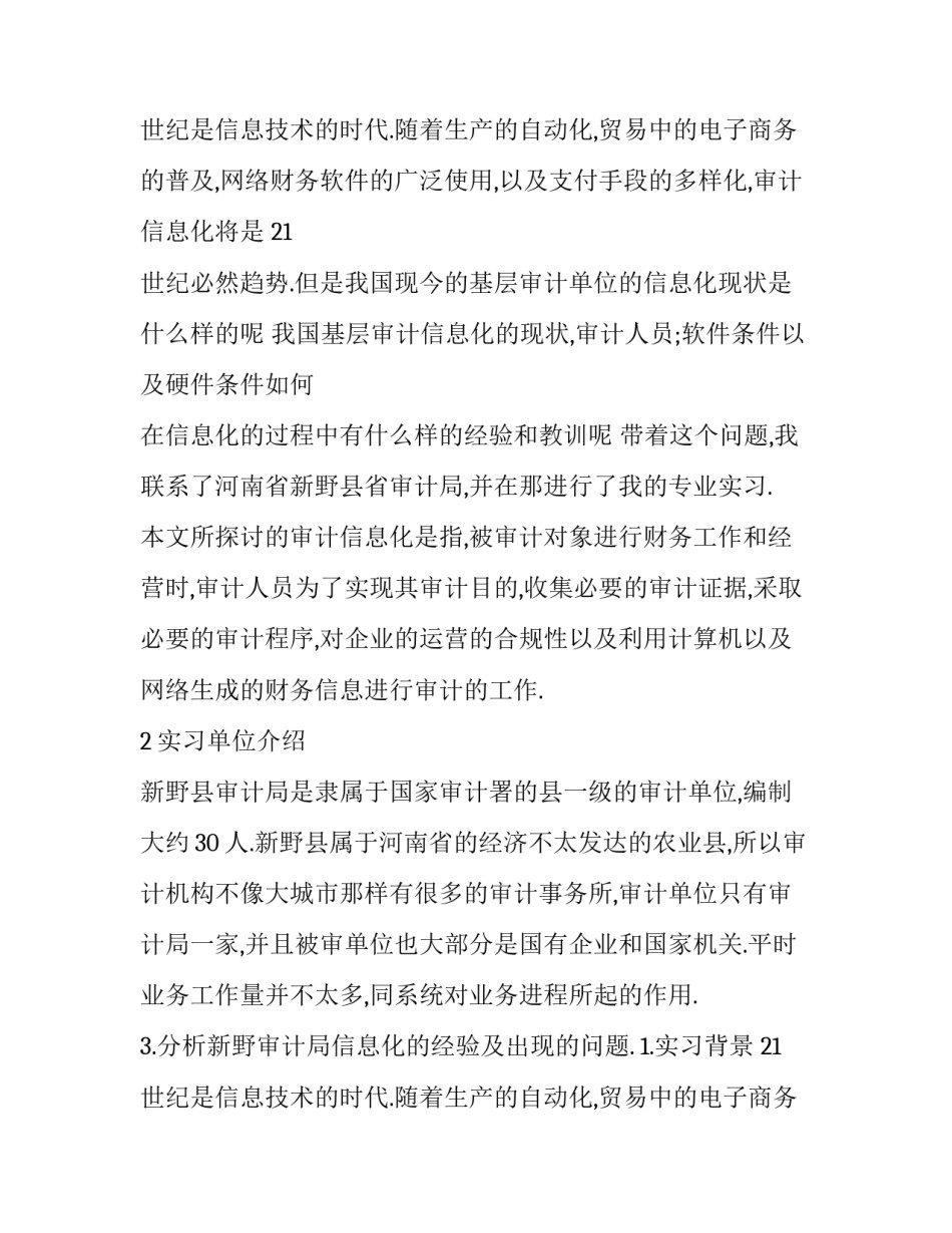 审计学的实训报告(3篇)_第2页
