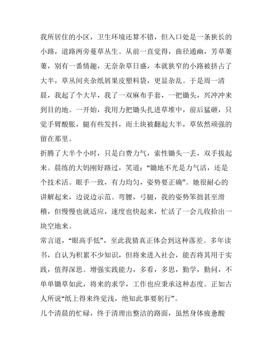 社区服务社会实践报告题目(模板5篇)_第2页