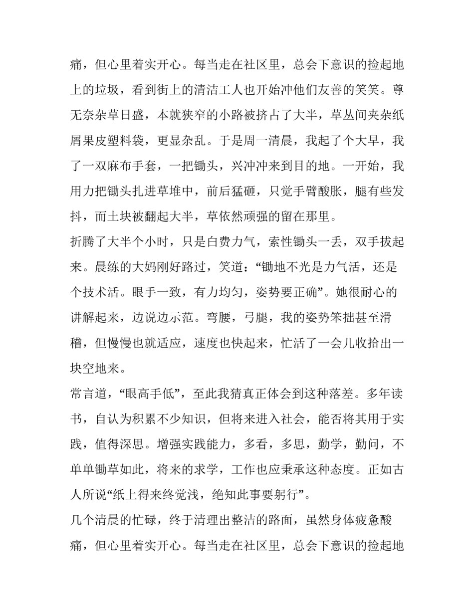 社区服务社会实践报告题目(模板5篇)_第3页