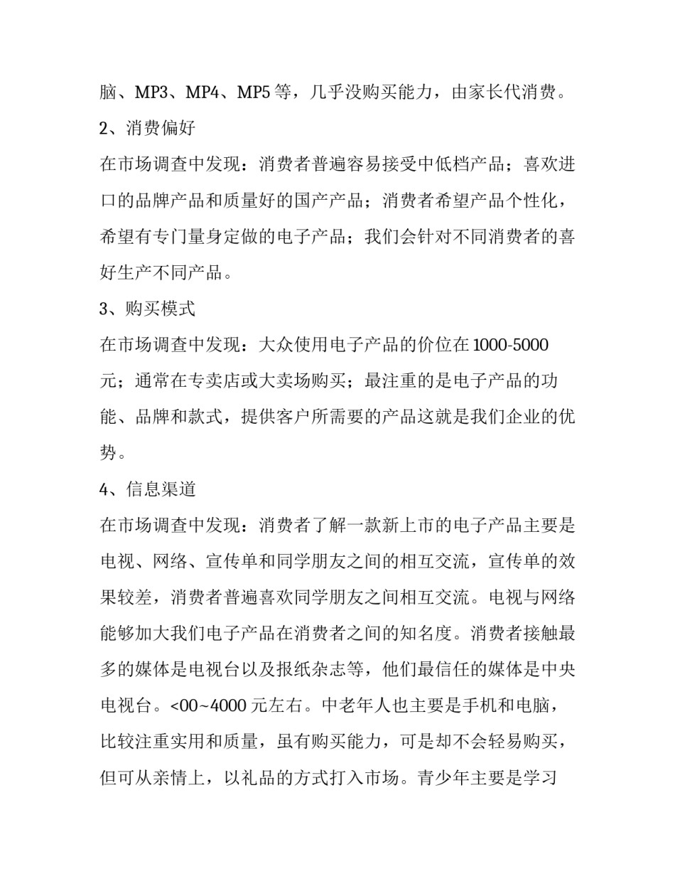 电子产品营销策划范文_第2页