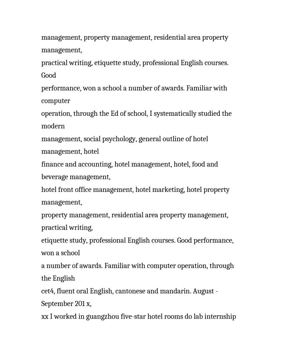 2017年酒店管理英文求职信_第2页