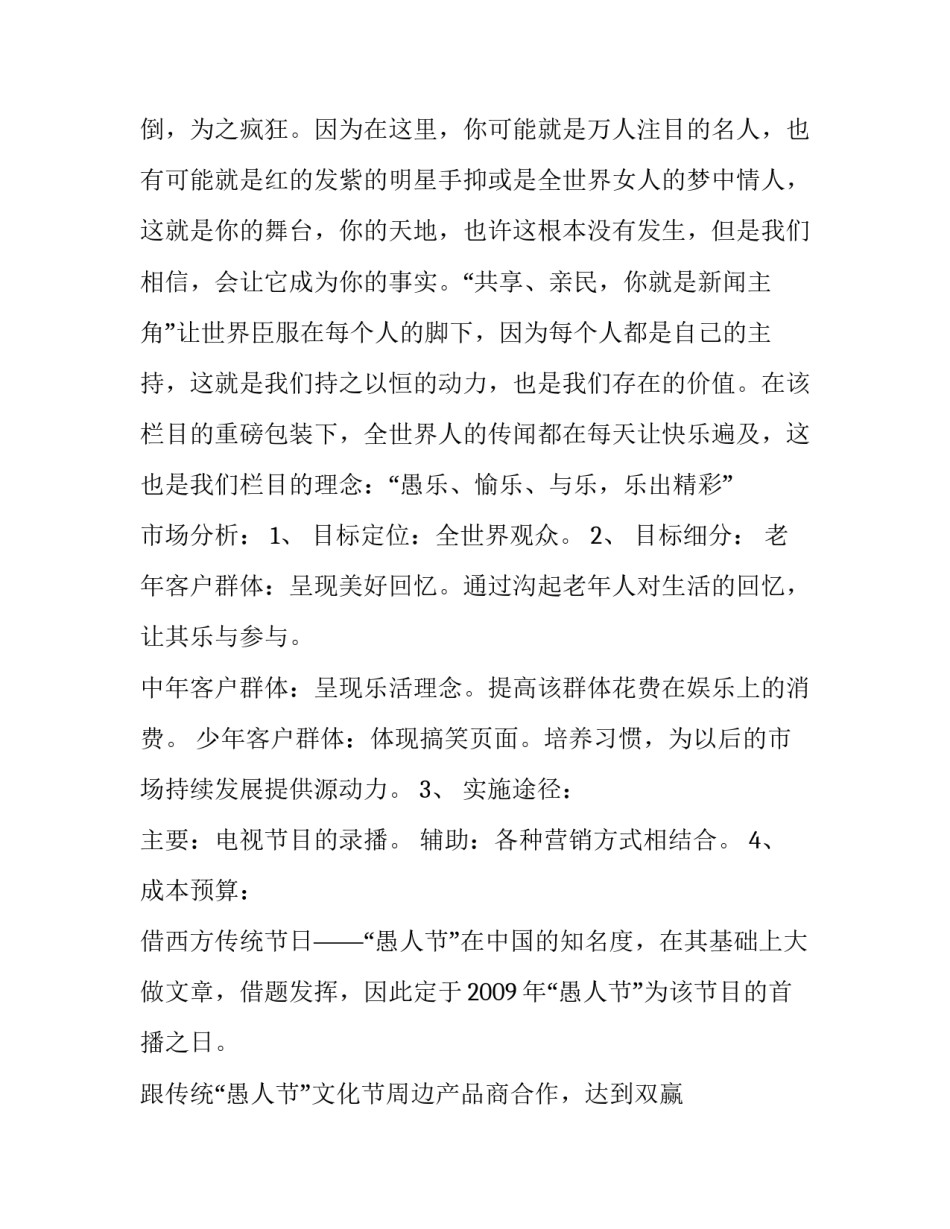 《假新闻》电视节目策划方案_第3页