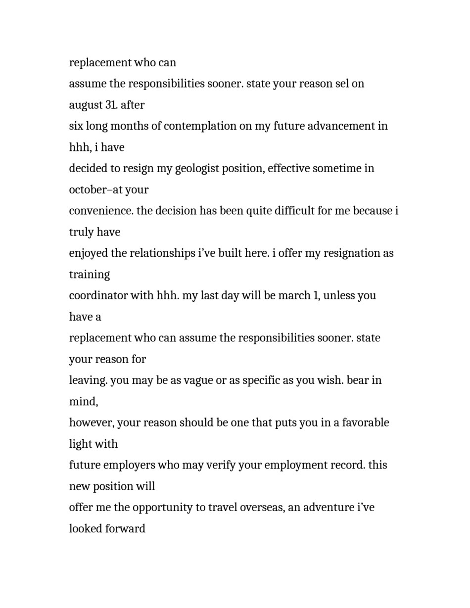 英文辞职报告中的常用语言_第2页