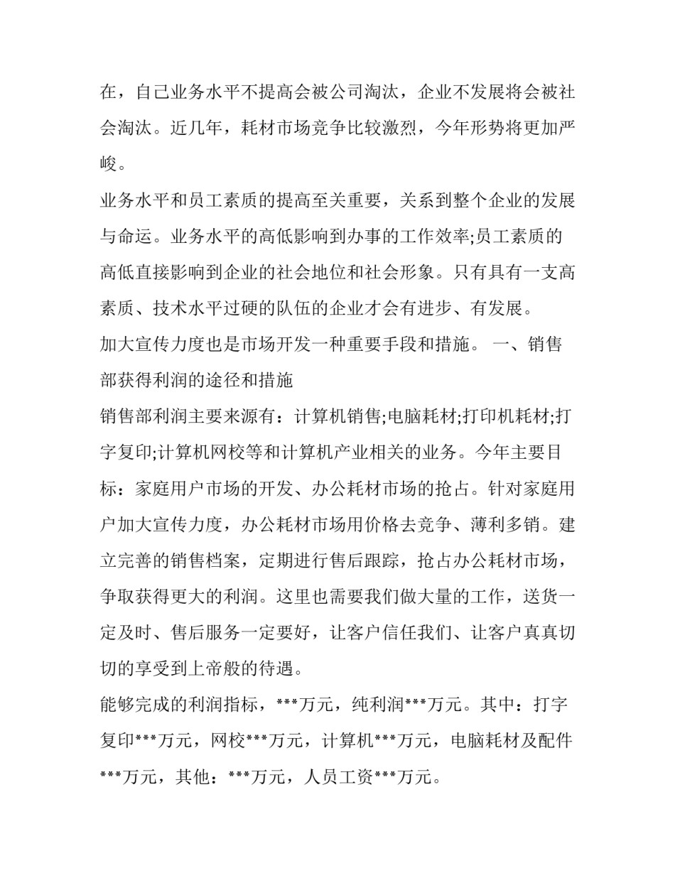 公司员工个人销售工作计划_第2页