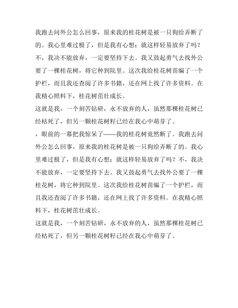 决不放弃的我600字作文_第2页