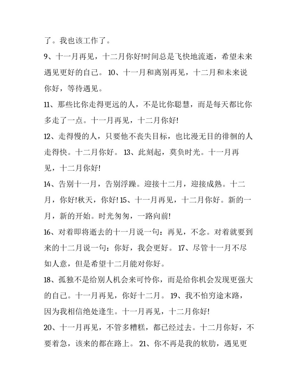 2023年十二月你好的说说励志 赞美十二月的唯美句子(四篇)_第2页