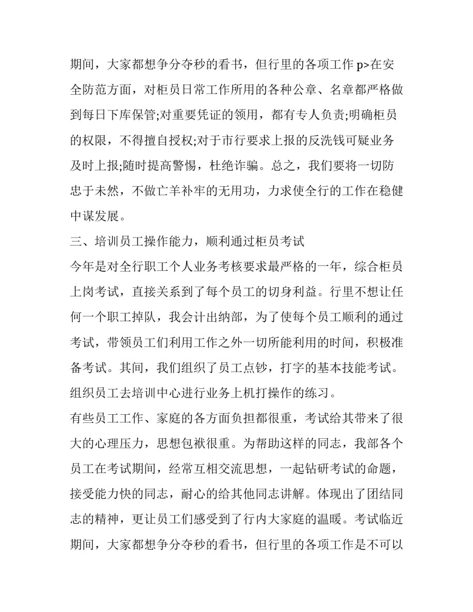 2023年企业出纳年终工作总结 企业出纳年终工作总结及工作计划(二十二篇)_第3页