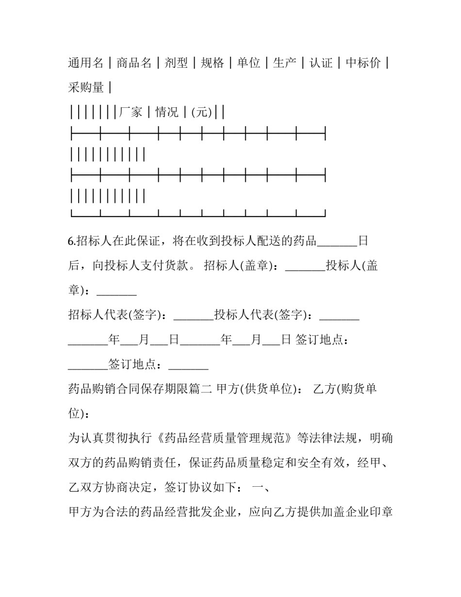 2023年药品购销合同保存期限(29篇)_第3页