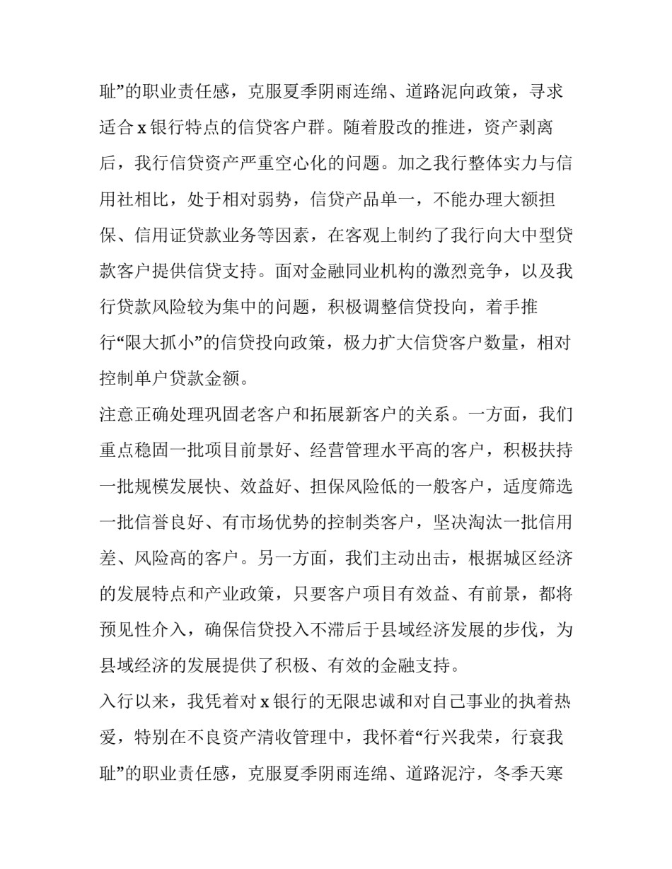 最新对公客户经理述职报告(模板11篇)_第3页