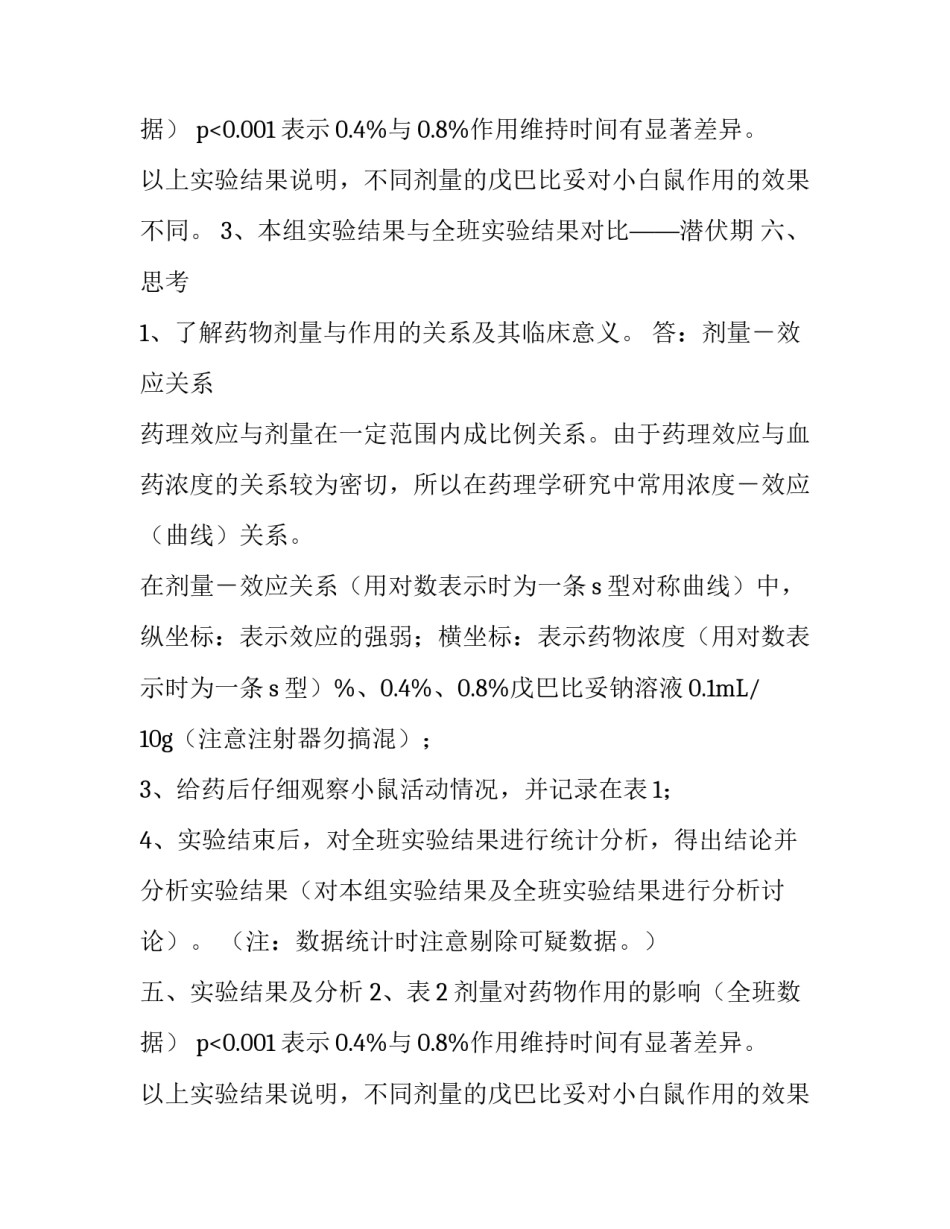 药理实验报告范文_第2页