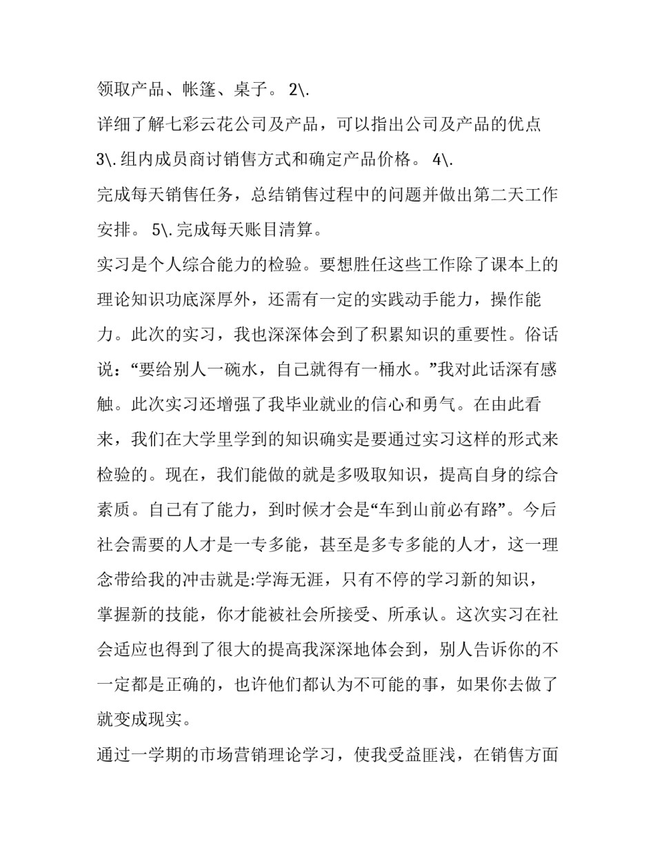 市场经理实训报告(五篇)_第3页