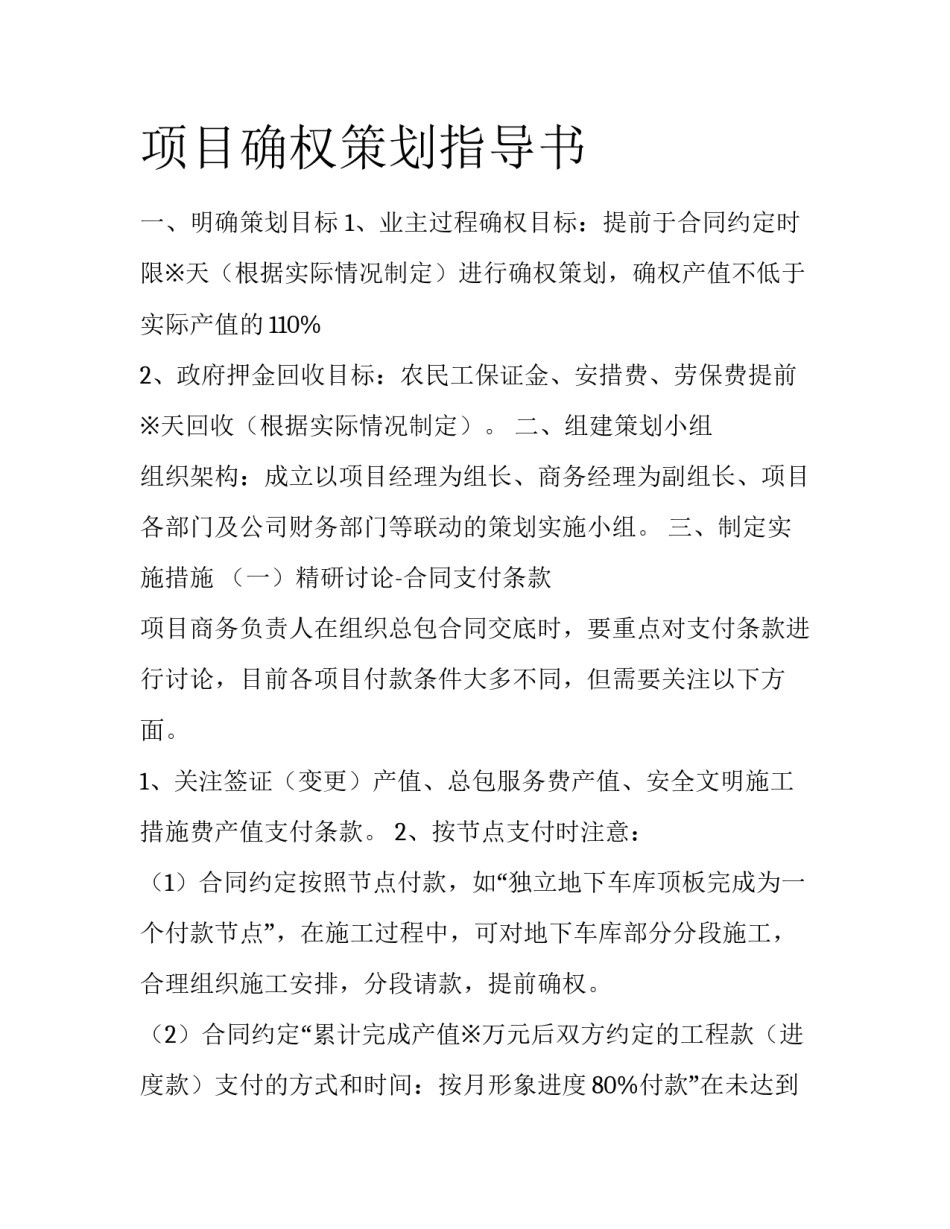项目确权策划指导书_第1页