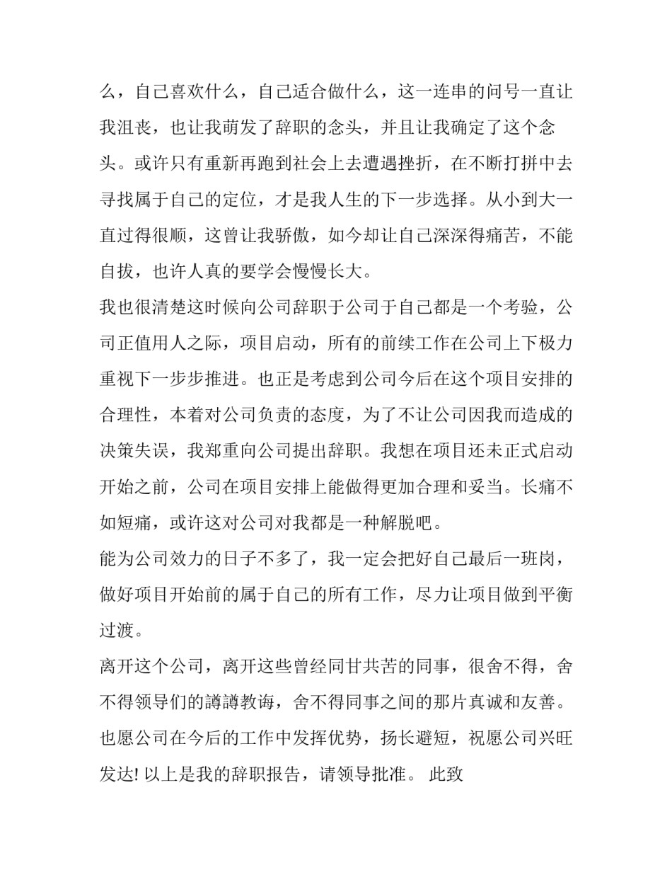 财务人员辞职报告书模板 财务人员辞职报告范文(十五篇)_第2页