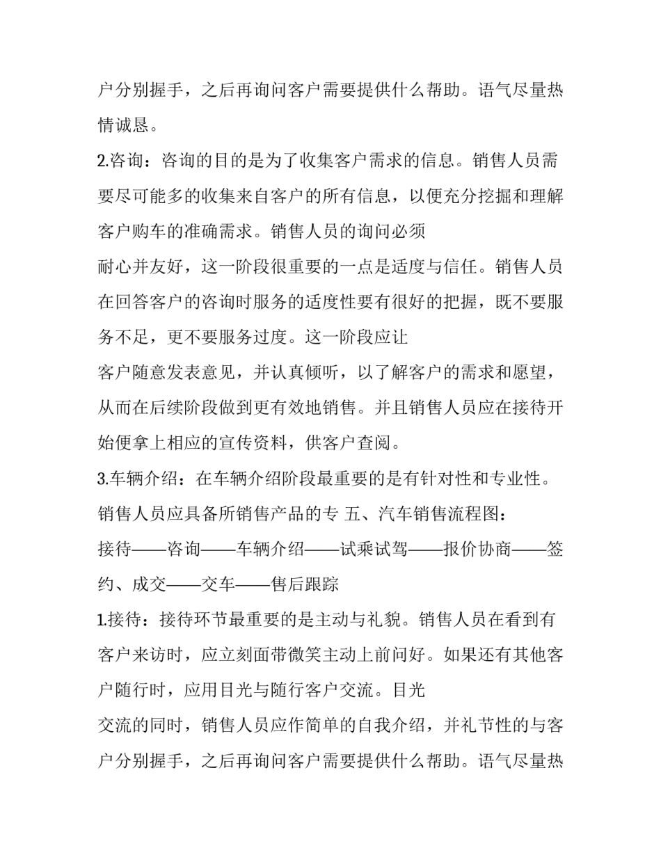 2018汽车销售岗实习报告范文_第2页