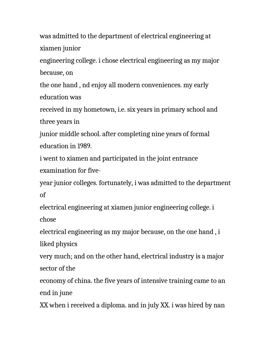 毕业生英文求职信范文_第2页