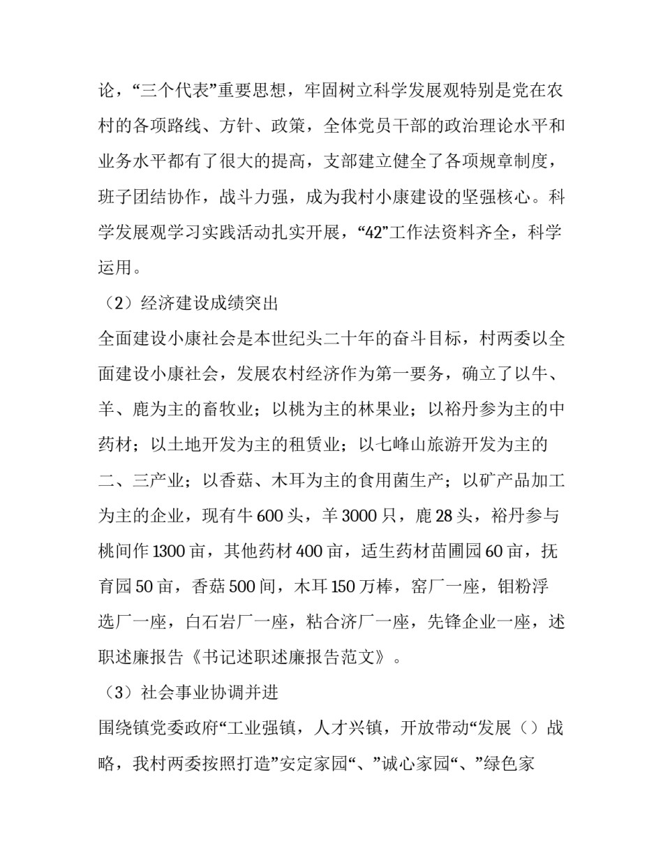 党支部书记的述职述廉报告范文_第2页